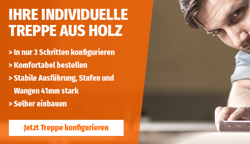Jetzt Treppe konfigurieren!